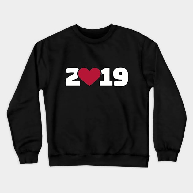 2019 heart Crewneck Sweatshirt by Designzz